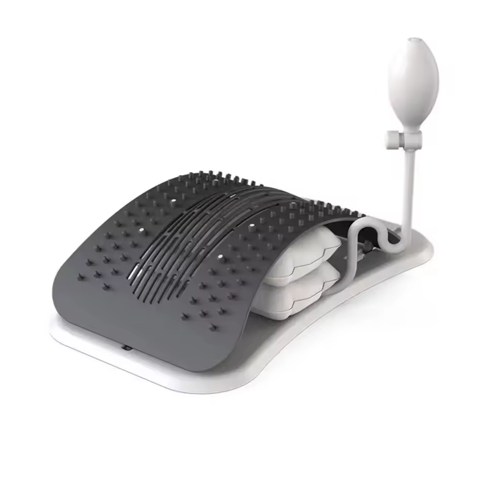 Nurelo Care adjustable lower back stretcher with hand pump